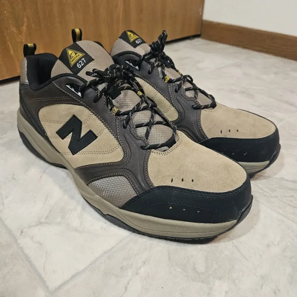 New Balance 627 Steel Toe Work Shoes Men's Size 18 4E Extra Wide Brown MID627O
